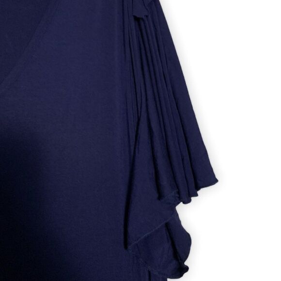 Suzanne Betro Tiered Blue Maxi size 1X - Picture 5 of 6